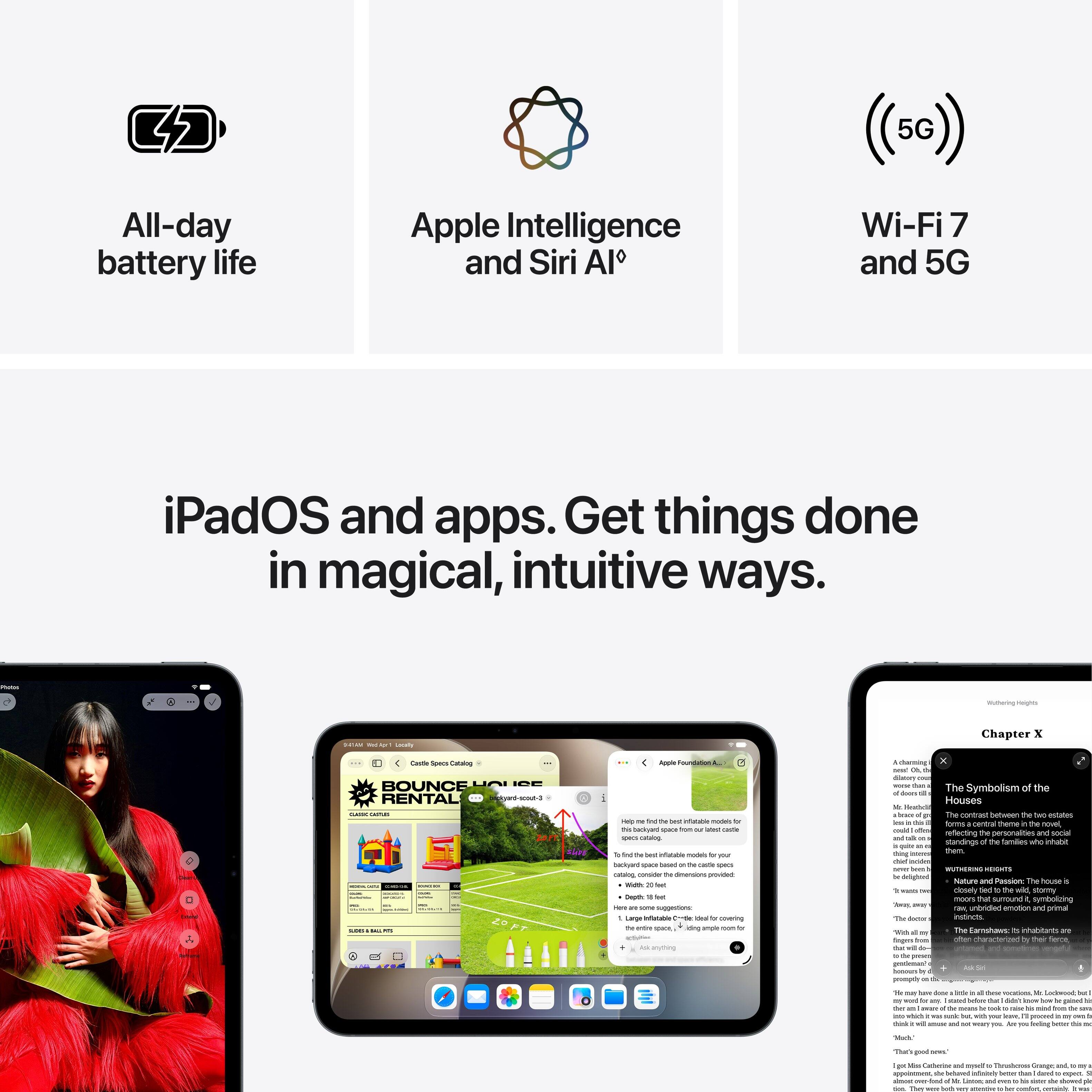 Apple iPad mini (A20 Pro Chip) Wi Fi + Cellular 256GB Standard Glass ...