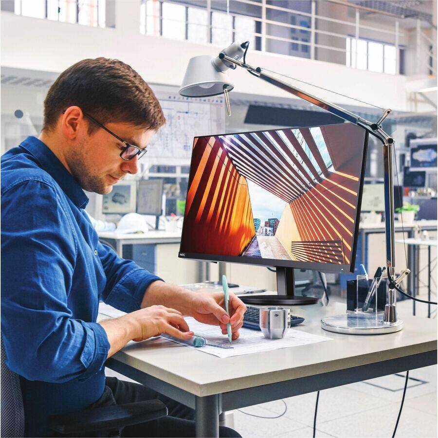 Alt View 1. NEC - NEC Display MultiSync E244F-BK 24" Class Full HD LED Monitor - 16:9 - Black - 23.8" Viewable - Vertical Alignment (VA) - Black.