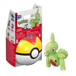 MEGA - Pokemon: Series 23 Larvitar Level Ball - 29 Piece Building Set