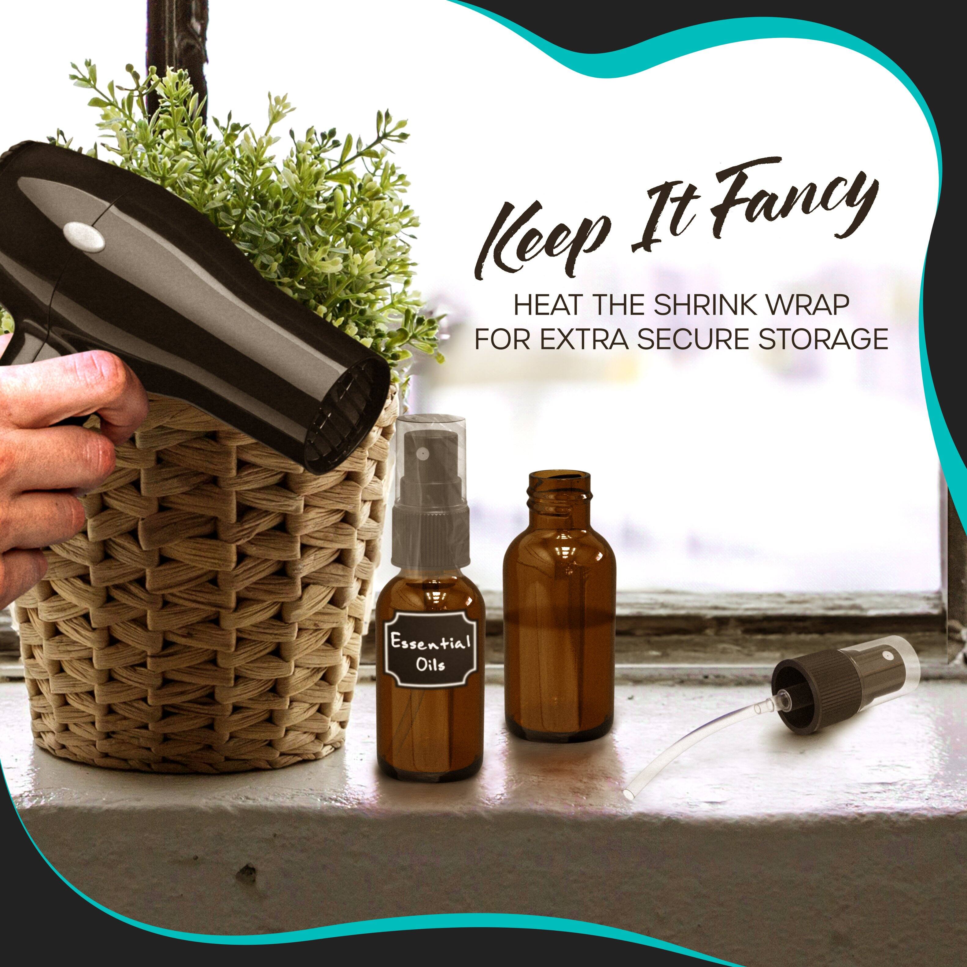 Keep It Fancy  
HEAT THE SHRINK WRAP FOR EXTRA SECURE STORAGE  
Essential Oils