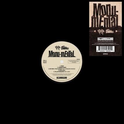 **MODI: MMAN SARNEY ILL ADRENALINE WWW.ALLADRENALINERECORDS.COM**
**S Monu-mEnTaL ARDES Side A FOR MAXIMUM EFFECT 2 aam PLAT AS LIARAT AS Stereo POSSBLE 6 50045 58495 IAR043 1**
1. PANIC
2. SUMMER WARS
3. RETURN 2 THE CLASSICS FEAT SHABAAM SHADEEQ
4. INFAIBLE
5. FALLEN KINGDOM FEAT D-REV
**Monu-mEnTaL**
Side A
33 1/3 rpm
Stereo
1. PANIC
2. SUMMER WARS
3. RETURN 2 THE CLASSICS FEAT. SHABAAM SHADEEQ
4. INFAIBLE
5. FALLEN KINGDOM FEAT. D-REV
**ILLADRENALINE**
WWW.ALLADRENALINERECORDS.COM
POSSIBLE
**6 50045 58495 IAR043 1**