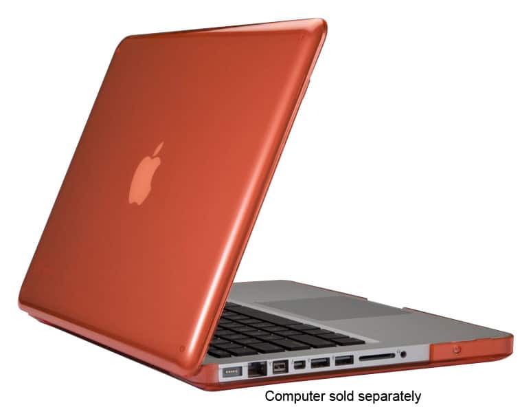 Front. Speck - SeeThru Case for Select 15" Apple® MacBook® Pro - Wild Salmon.