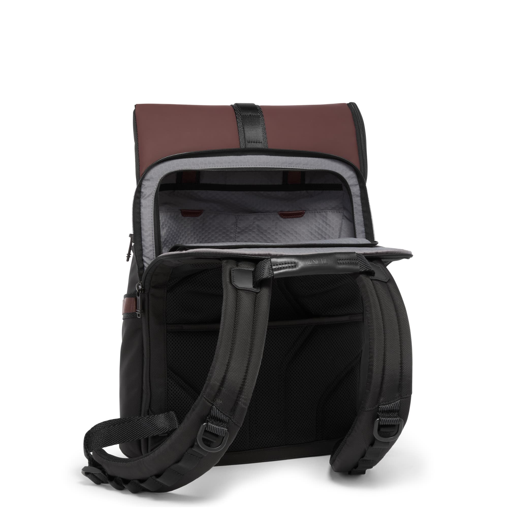 TUMI Alpha Bravo Logistics Flap Lid Backpack Oxblood 152404 TUMI Alpha Bravo Logistics Flap Lid Backpack Oxblood 152404