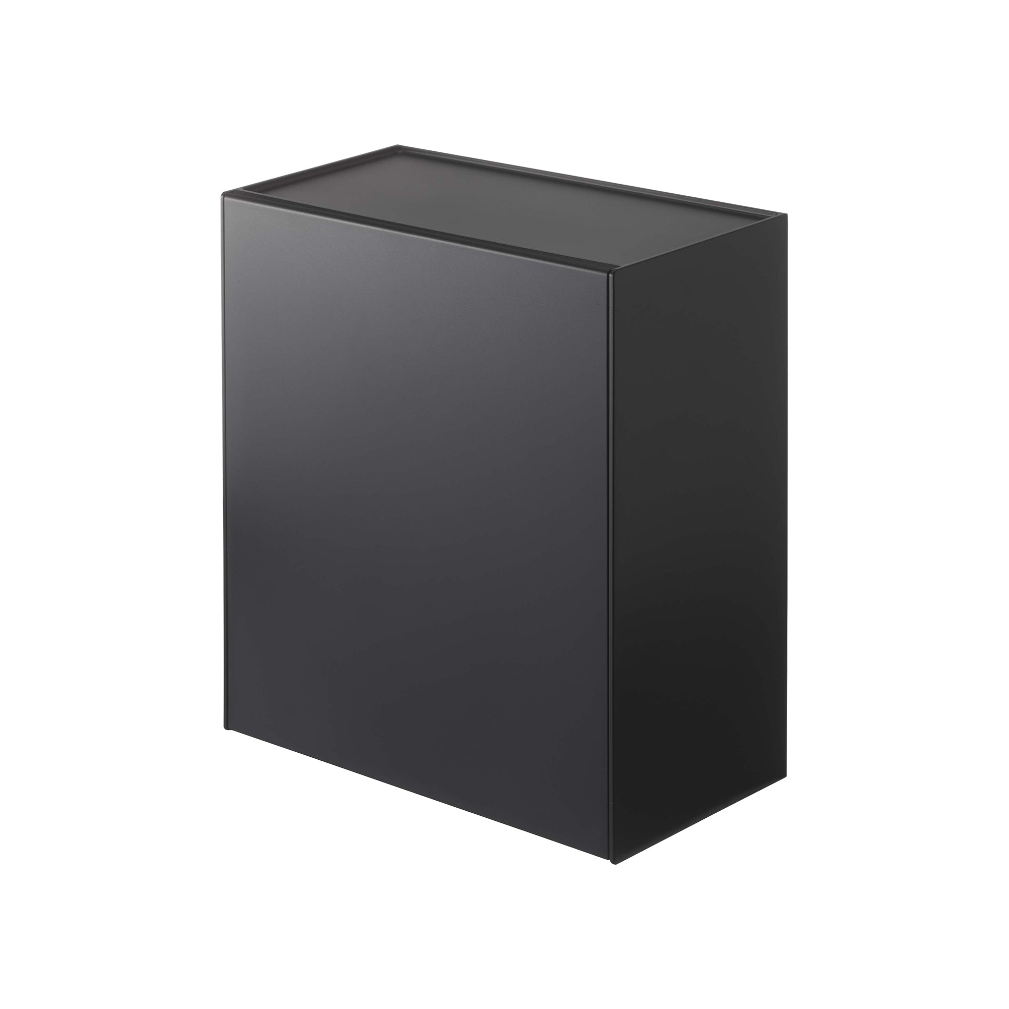 Alt View 9. Yamazaki Home - Wall-Mounted Storage or Trash Bin - White.