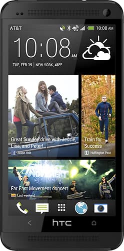 HTC - One (M7) 4G LTE with 32GB Memory Cell Phone-Front_Standard