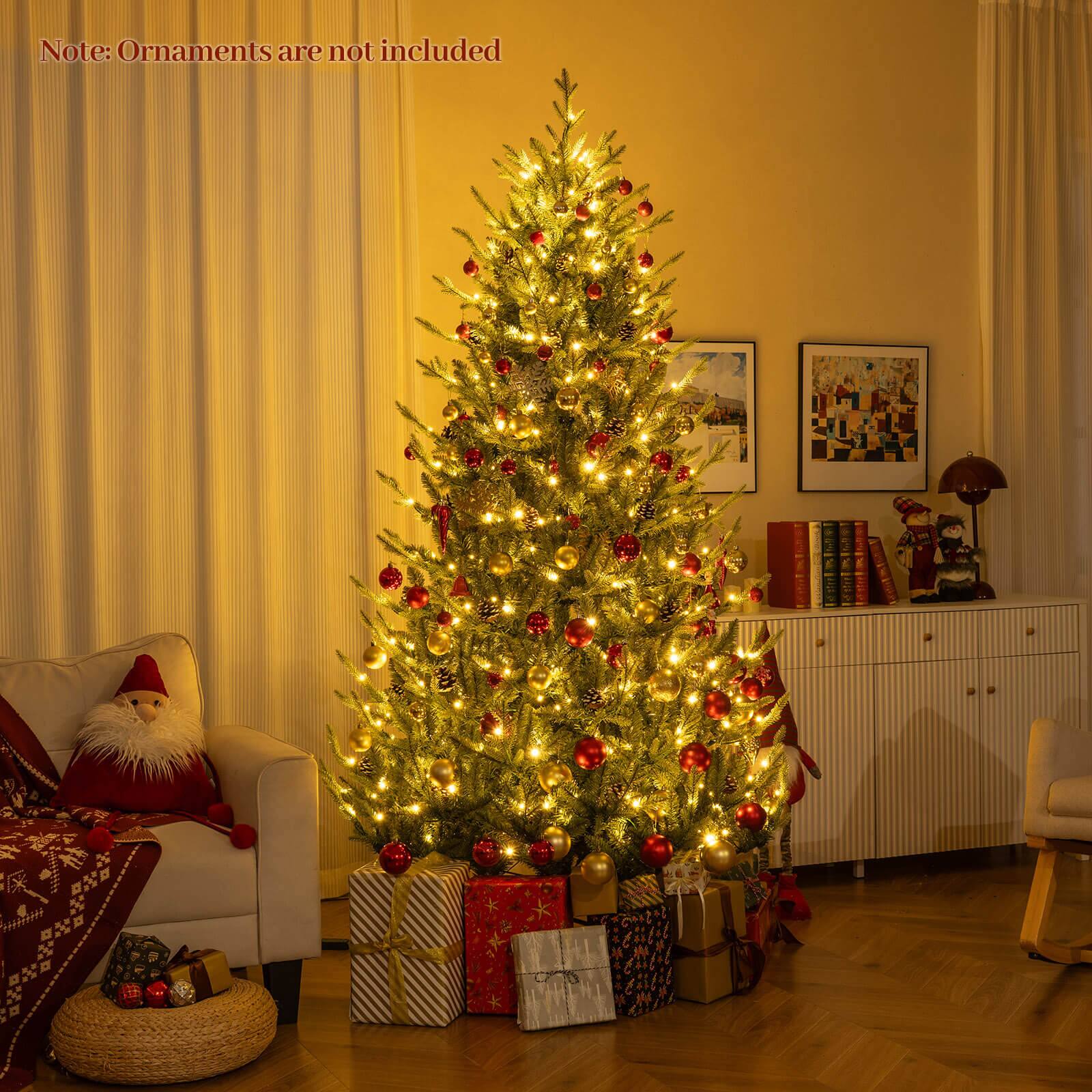 Note: Ornaments are not included