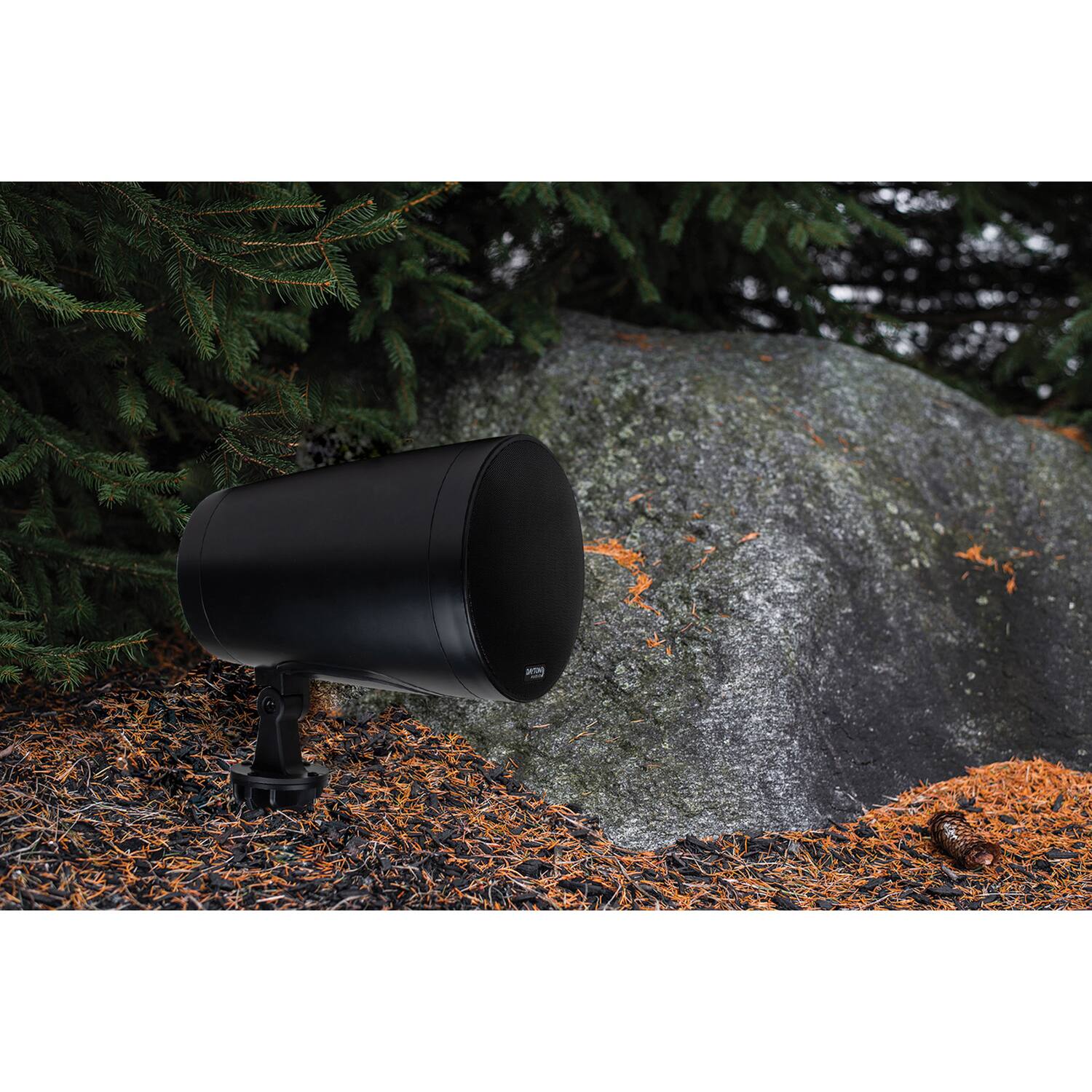 Back. Dayton Audio - WP60XTB Pendant Speaker, 6.5" Woofer, 70V/100V Multi-Taps, 8 Ohm - Black.