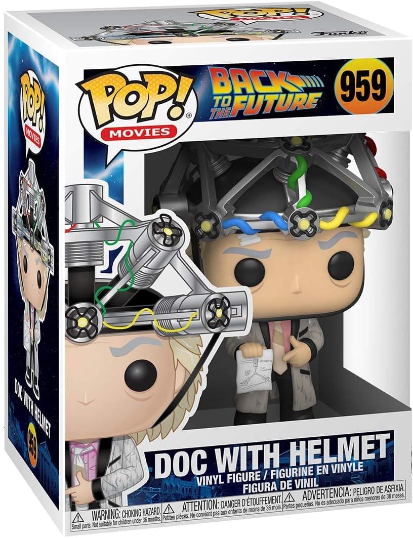 **Back to the Future**

**Pop! Movies 959**

**Doc with Helmet**

**Vinyl Figure / Figurine en Vinyle / Figura de Vinil**

**Warning: Choking Hazard. Small parts. Not suitable for children under 36 months.**

**Attention: Danger d'étouffement. Petites pièces. Ne convient pas aux enfants de moins de 36 mois.**

**Advertencia: Peligro de asfixia. Partes pequeñas. No es adecuado para niños menores de 36 meses.**