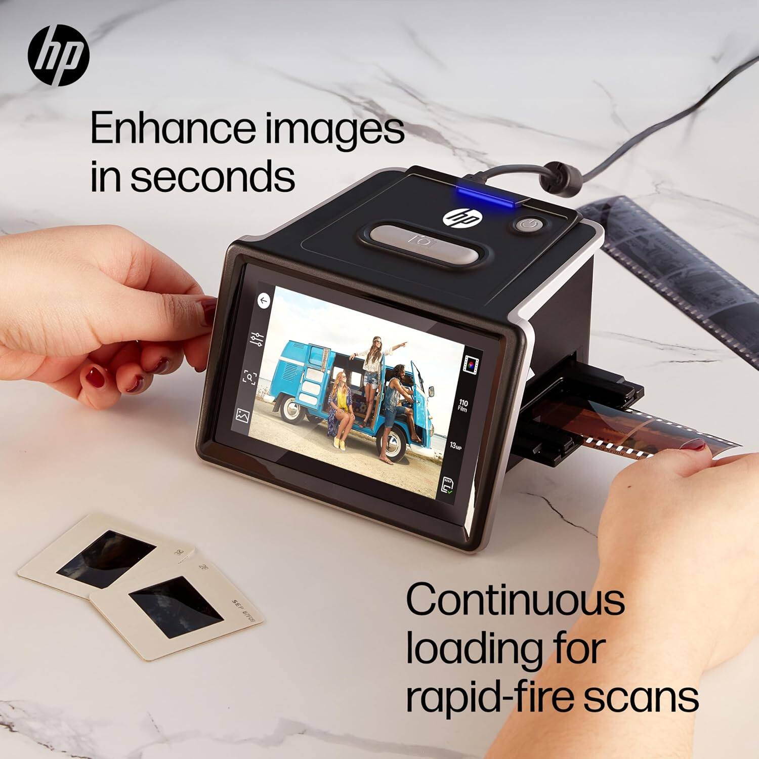 Enhance images in seconds

Continuous loading for rapid-fire scans