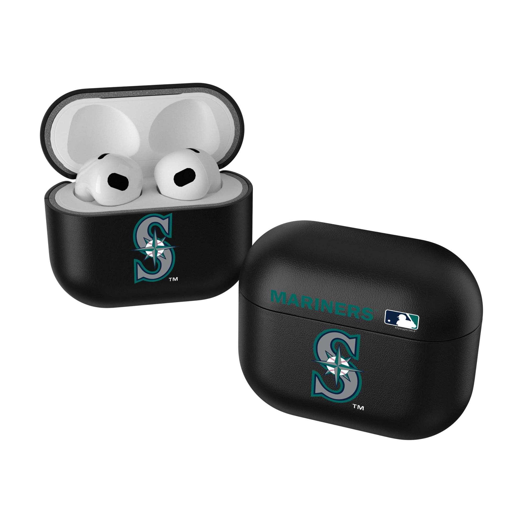 Keyscaper - Seattle Mariners Seattle Mariners Insignia 3rd Generation AirPods Case Cover - No Size - Black