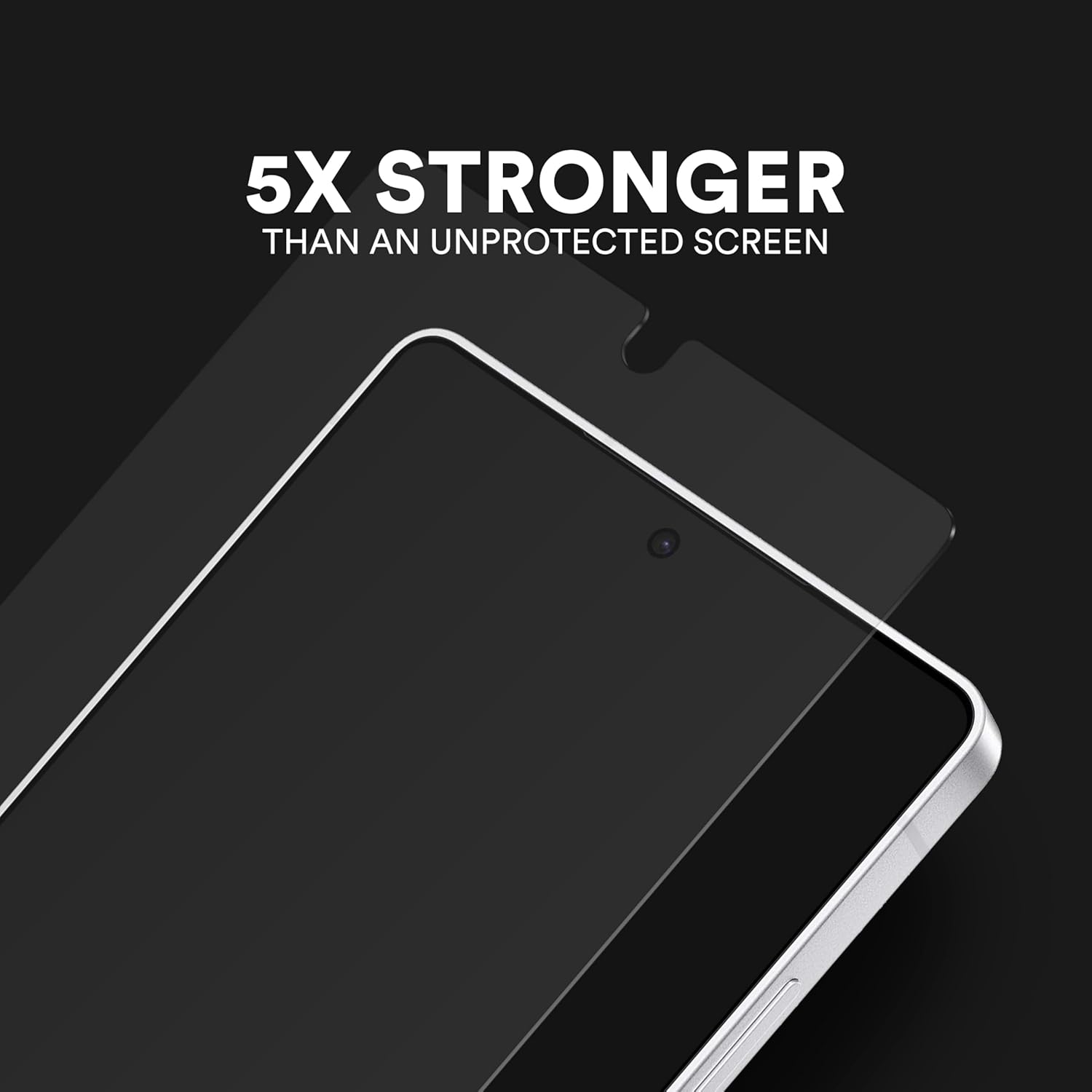 5X STRONGER THAN AN UNPROTECTED SCREEN