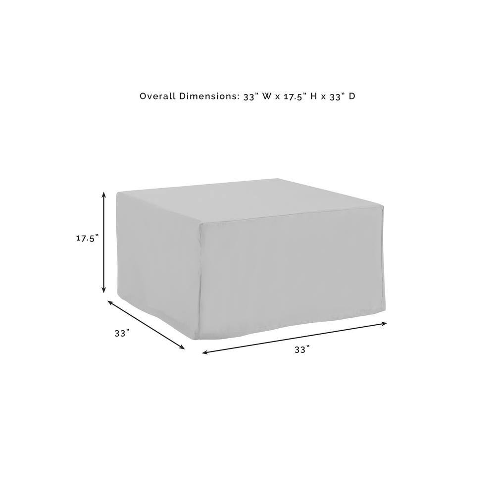 Overall Dimensions: 33" W x 17.5" H x 33" D