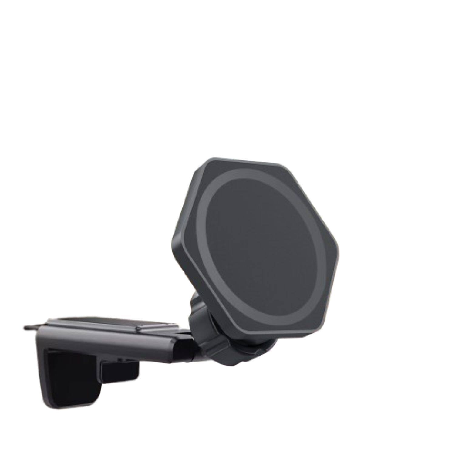 Front. Stock Preferred - Airplane Phone Holder 360° Magnetic iPhone Holder for MagSafe Travel Essentials - Black.