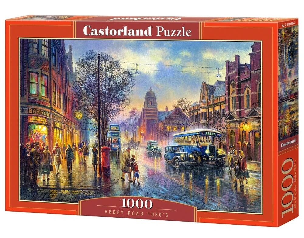 Castorland Puzzle, C 104499-2, 1000 Abbey Road 1930's, Grafam Tuford, 268x18.5cm, 9K, 647 cm²