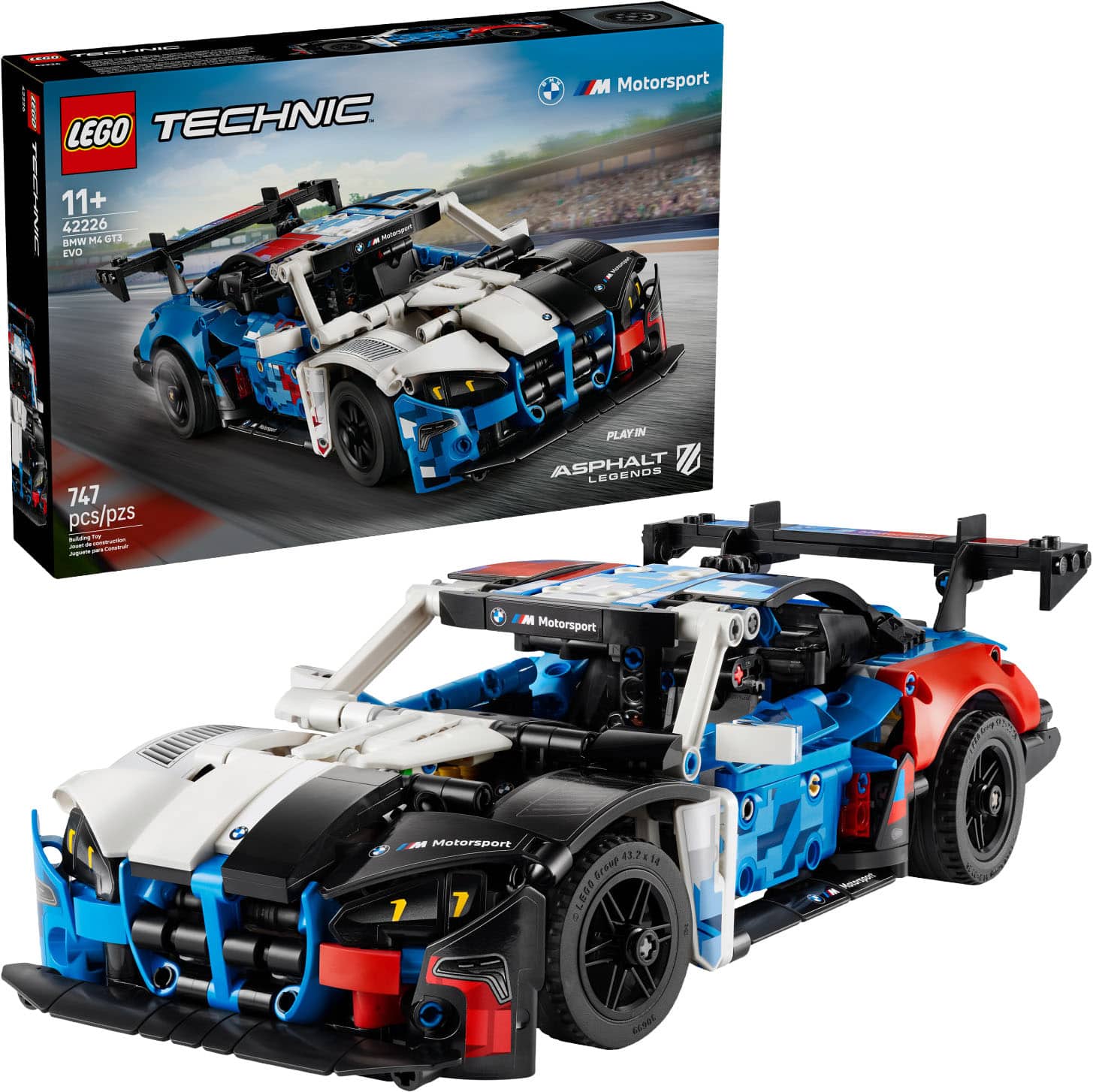 LEGO TECHNIC 11+ 42226 BMW M4 GTR EVO M Motorsport - 747 pcs/pzs

PLAY IN ASPHALT LEGENDS