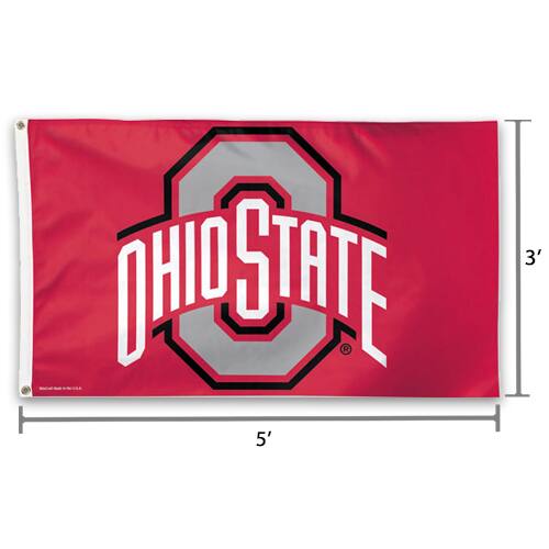Alt View 1. WinCraft - Ohio State Buckeyes Deluxe 3' x 5' Flag - Multicolor.