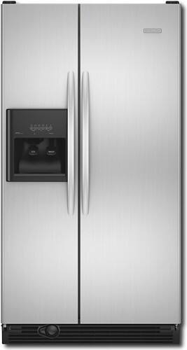 Front Standard. KitchenAid - Architect 25.3 Cu. Ft. Side-by-Side Refrigerator - Stainless-Steel.
