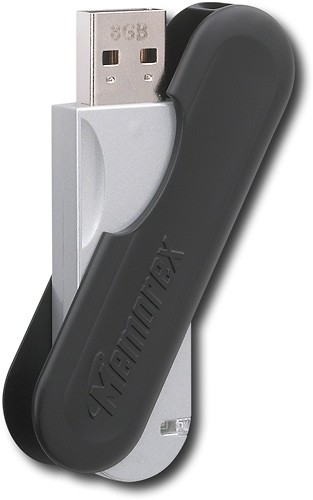 Best Buy: Memorex TravelDrive 8 GB USB 2.0 Flash Drive White/Black 