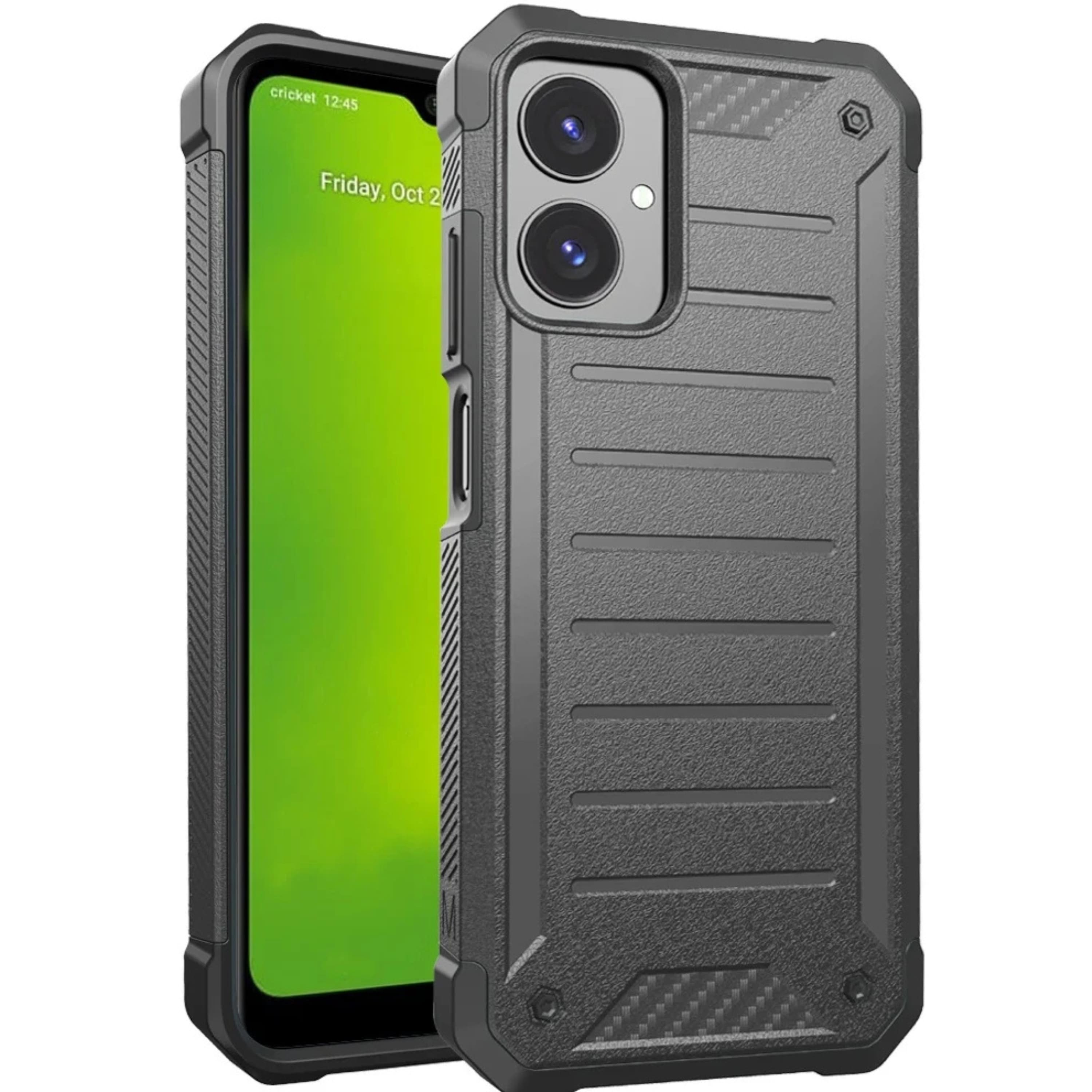 Kitcheniva - Rugged Protective Cover With Tempered Glass For Cricket Icon 2026 AT&T Propel 3 5G Grey - Gray price history on PriceWatchPro