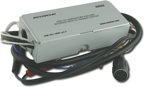 Angle Standard. Scosche - Auxiliary Input Interface for Select Honda Vehicles.