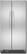 Front Standard. KitchenAid - Architect II 23.7 Cu. Ft. Counter-Depth Side-by-Side Refrigerator - Stainless-Steel.
