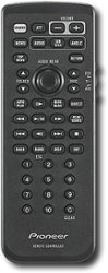 Remote for Pioneer Decks AVH-P4900DVD and AVIC-D3 In-Dash Decks - Black - Front_Zoom