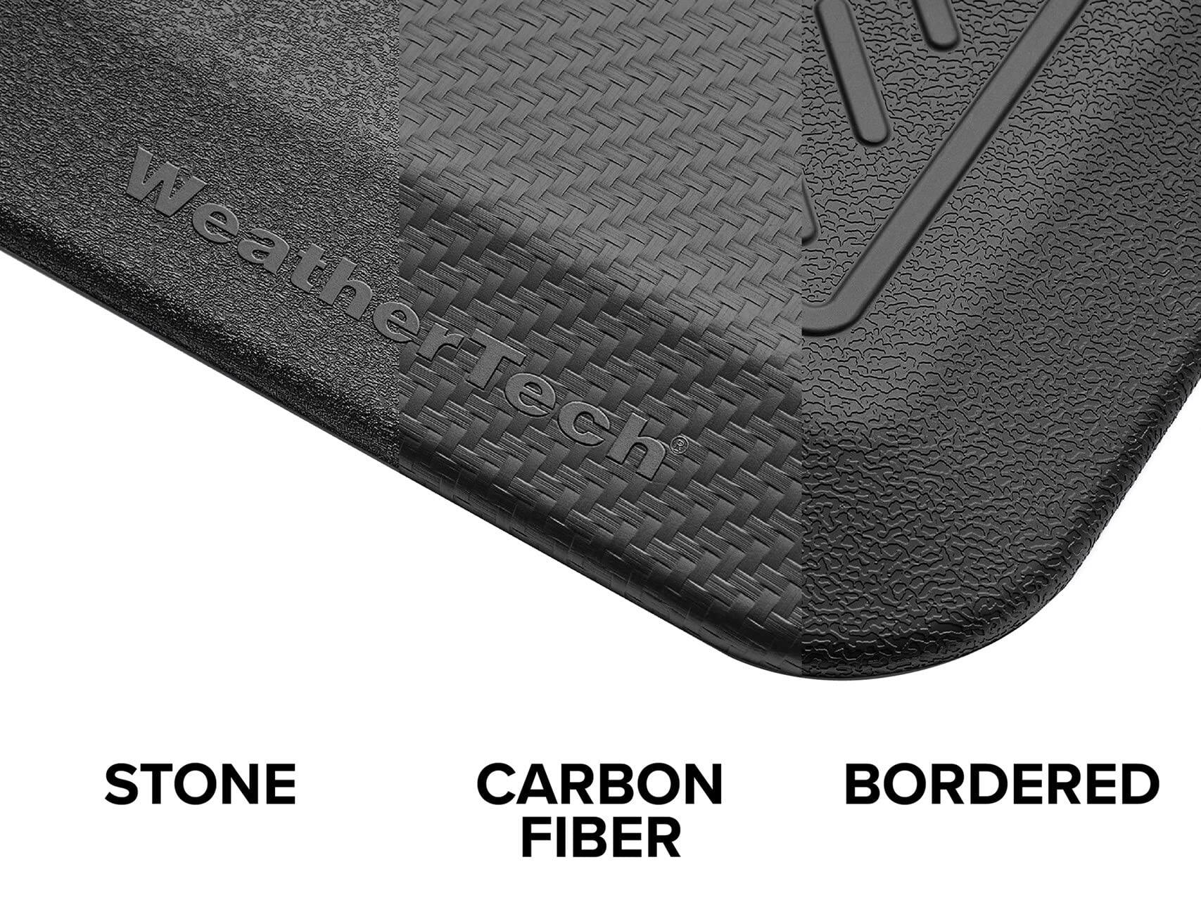 WeatherTech  
STONE  
CARBON FIBER  
BORDERED