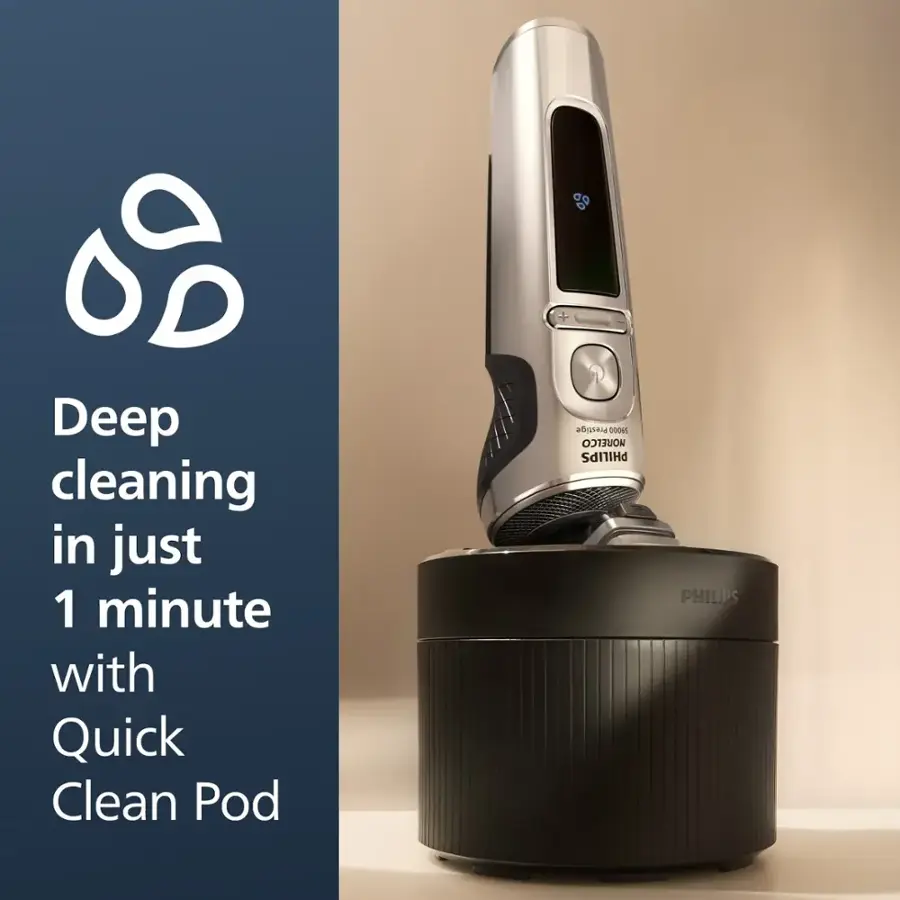 Deep cleaning in just 1 minute with Quick Clean Pod.