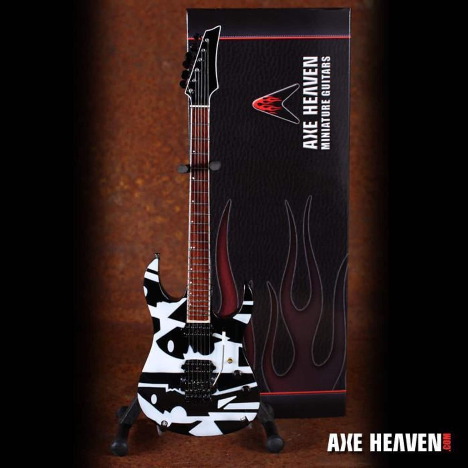John Petrucci - Axe Heaven John Petrucci Dream Theatre Black & White Ernie Ball Music Man JP6 - COLLECTIBLES - Multicolor