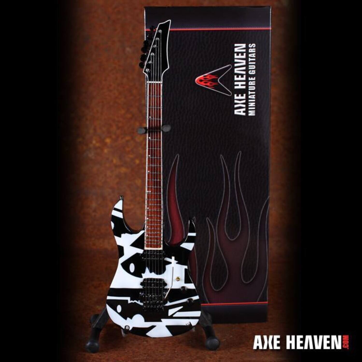 John Petrucci - Axe Heaven John Petrucci Dream Theatre Black & White Ernie Ball Music Man JP6 - COLLECTIBLES - Multicolor