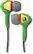 Front Standard. Skullcandy - Smokin' Bud Ear Bud Headphones - Green/Yellow/Red.