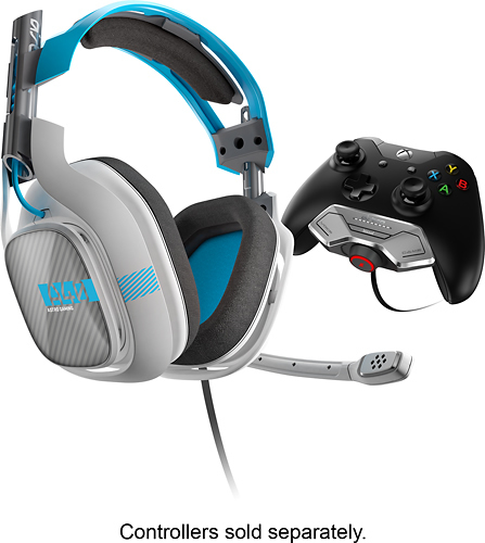elf wervelkolom Rationeel Astro Gaming A40 Wired Stereo Gaming Headset for Xbox One Gray/Blue  3AS42-XOU9W-369 - Best Buy