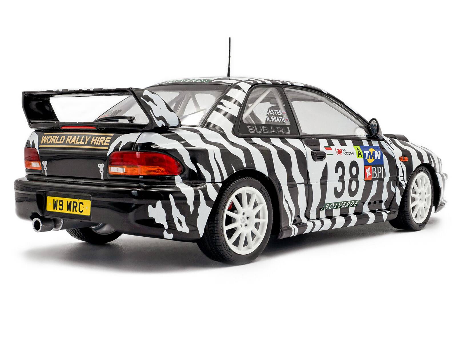 WORLD RALLY HIRE W9 WRC ASTER NL.  
HEATH SUBARU  
38 PORTUGAL A TMN N BPI  
SOLVERDE