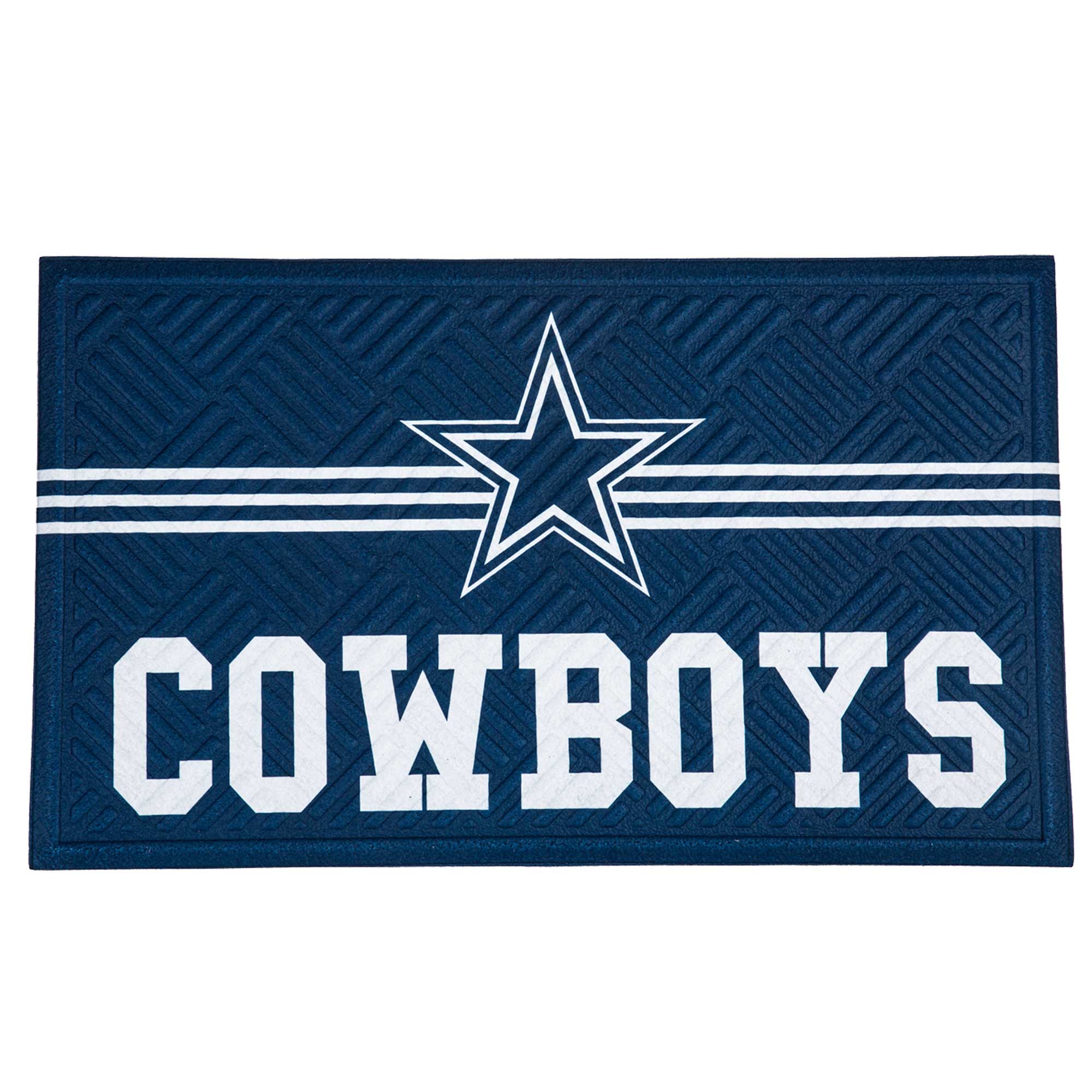 Front. Evergreen Enterprises - Dallas Cowboys Embossed Door Mat - Multicolor.