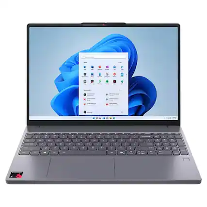 Front. Lenovo - IdeaPad Slim 3x 15.3″ WUXGA Touch Snapdragon X 2.97 GHz up to 3.00 GHz 16GB 1TB SSD Windows 11 Home - Gray.