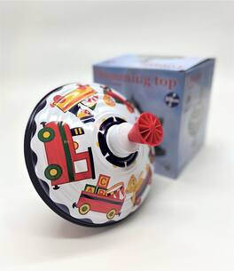 KSM Toys - Bolz Playbox Music Spinning Top Toy for Children, The Funny Buzzing Hum Gets Louder As The Top Spins Faster, So Durable - Blue