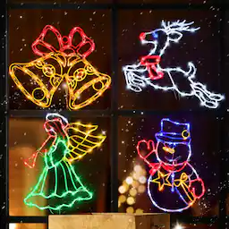 Bell & Reindeer & Snowman & Angel