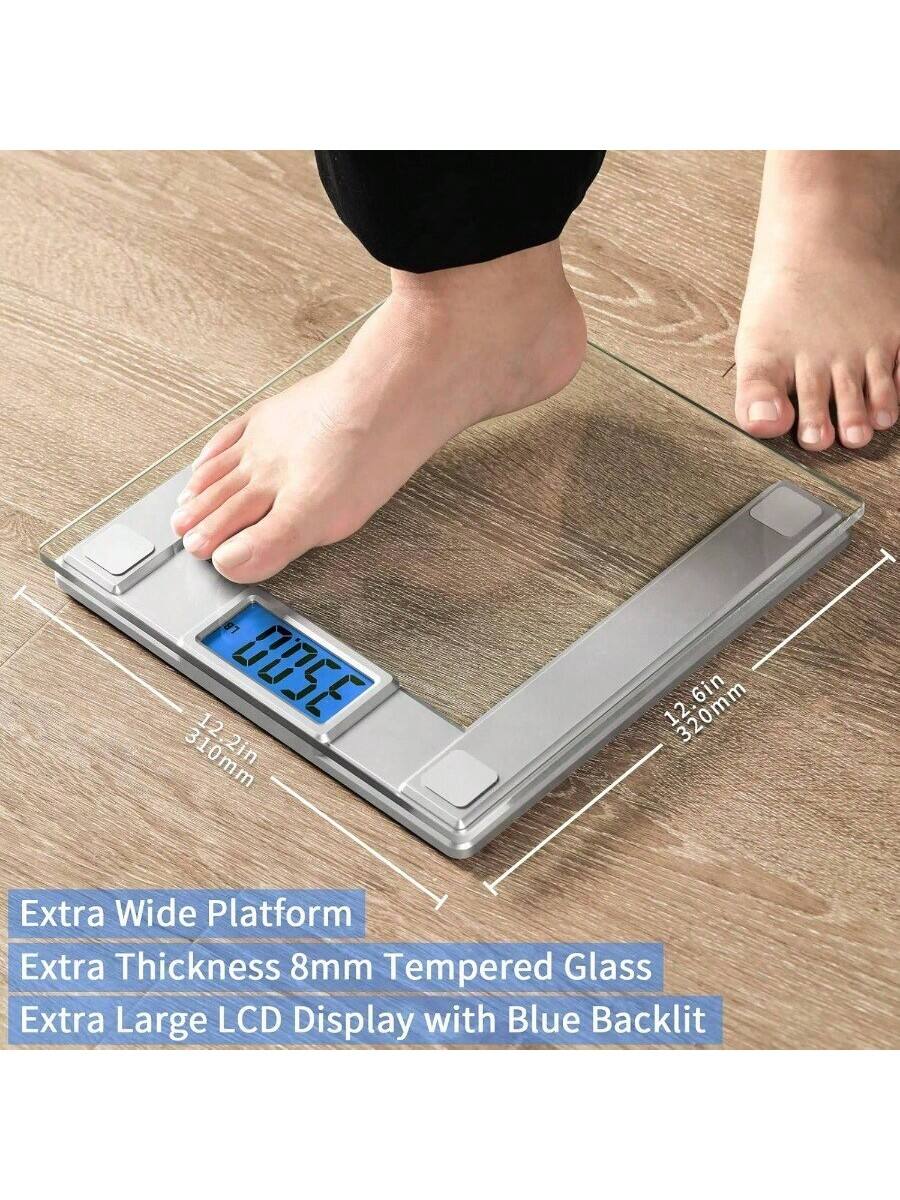 7 12 310mm 2in 6in 12 320mm Extra Wide Platform Extra Thickness 8mm Tempered Glass Extra Large LCD Display with Blue Backlit

Corrected:
7 12 310mm 2in 6in 12 320mm Extra Wide Platform Extra Thickness 8mm Tempered Glass Extra Large LCD Display with Blue Backlit