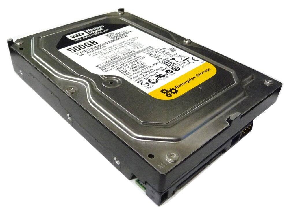 Western Digital  
WD  
500GB  
Enterprise Storage  

Model: WD500GB-00MTA7  
S/N: WDD20007LX  
Firmware: 00.00.A00  
Date: 06/09/2011  
DCX  
Canada  
NMB 3CN.CO  
000 083016  

www.wdc.com  
RoHS  

EcoLogo  
Enterprise
