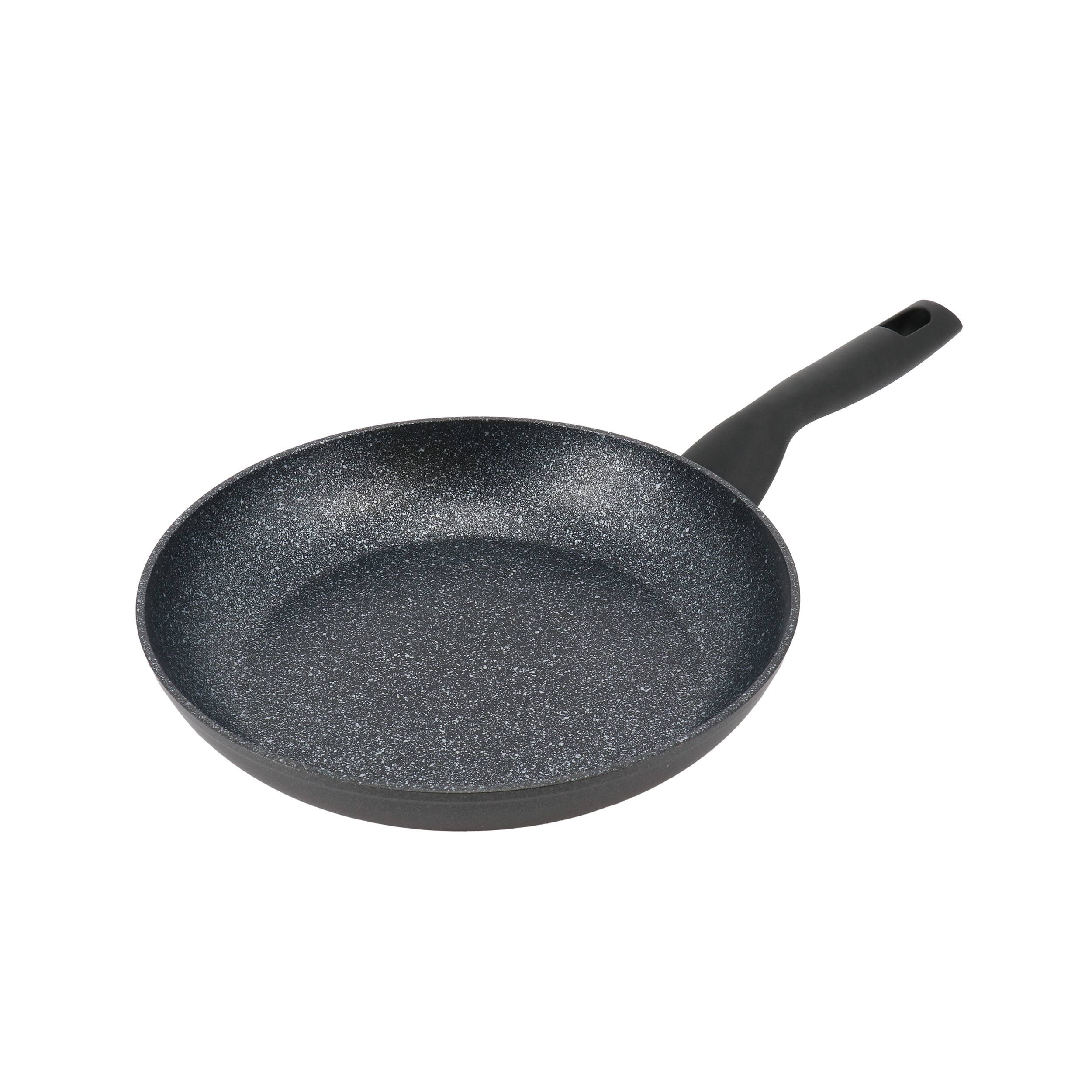 Front. Korkmaz - Korkmaz Nora Granit 1 Liter Aluminum Nonstick Frypan in Black - Black.