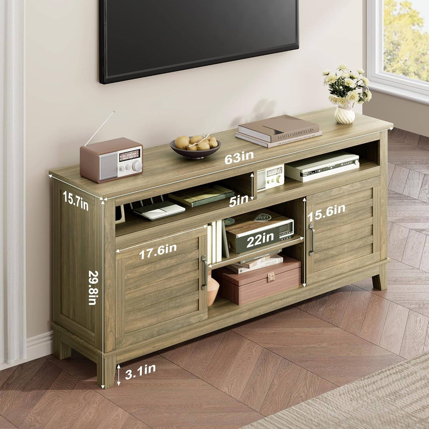 15.7in  
29.8in  
17.6in  
5in  
15.6in  
22in  
3.1in  
63in