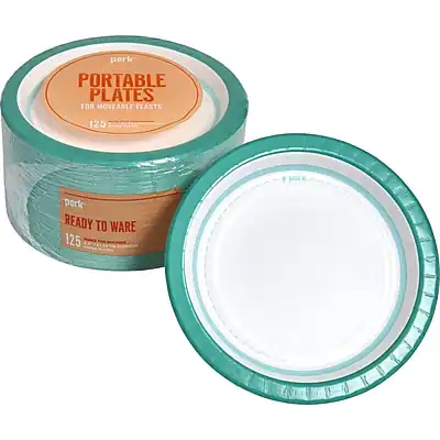 Perk Portable Plates for Moveable Feasts
120 Plates
Perk Ready to Ware
125 Moveable Feasts