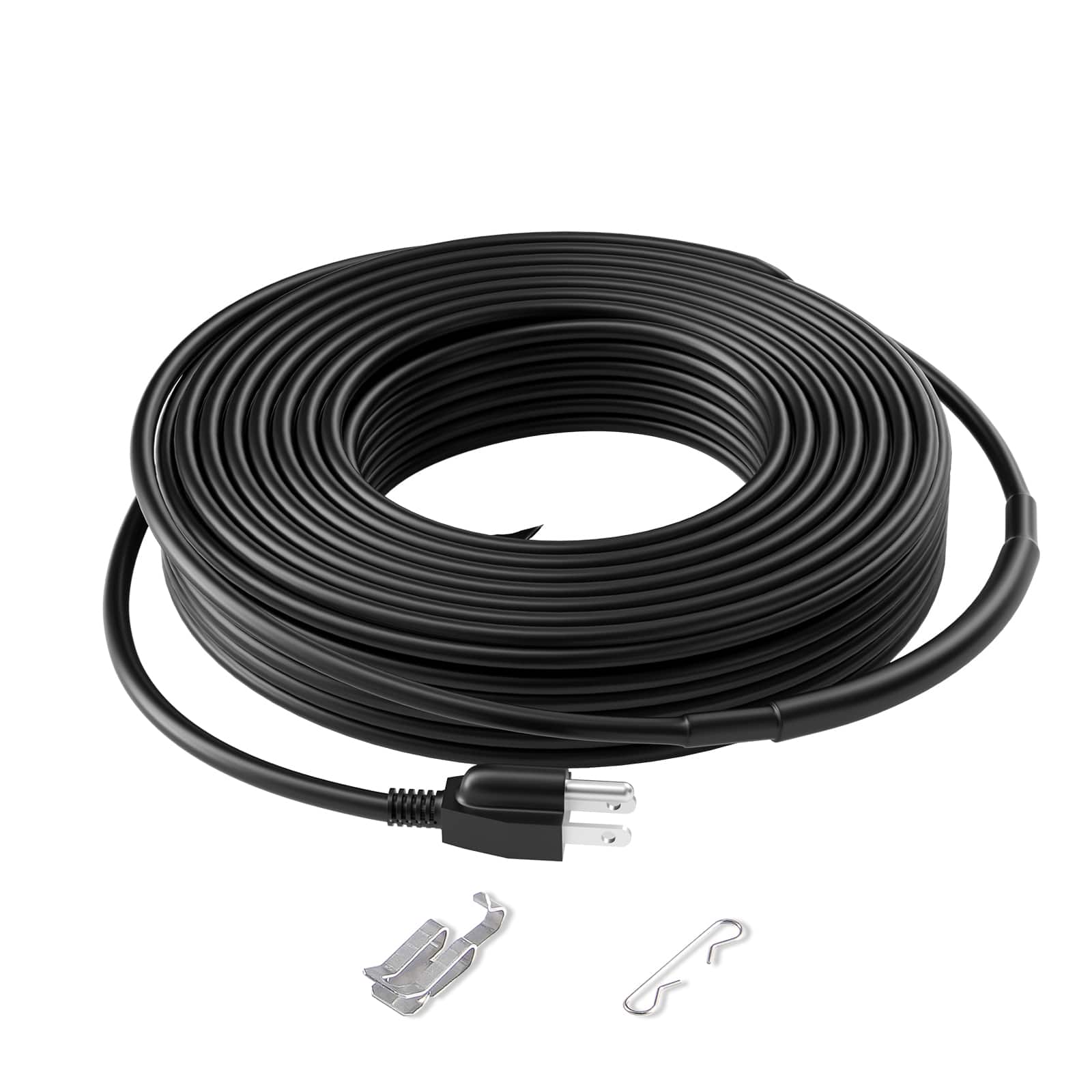 VEVOR - Self-Regulating Pipe Heating Cable, 80FT 5W/FT Heat Tape for Pipes, Roof Snow Melting De-icing, Gutter and Pipe Freeze - Black;Orange price history on PriceWatchPro