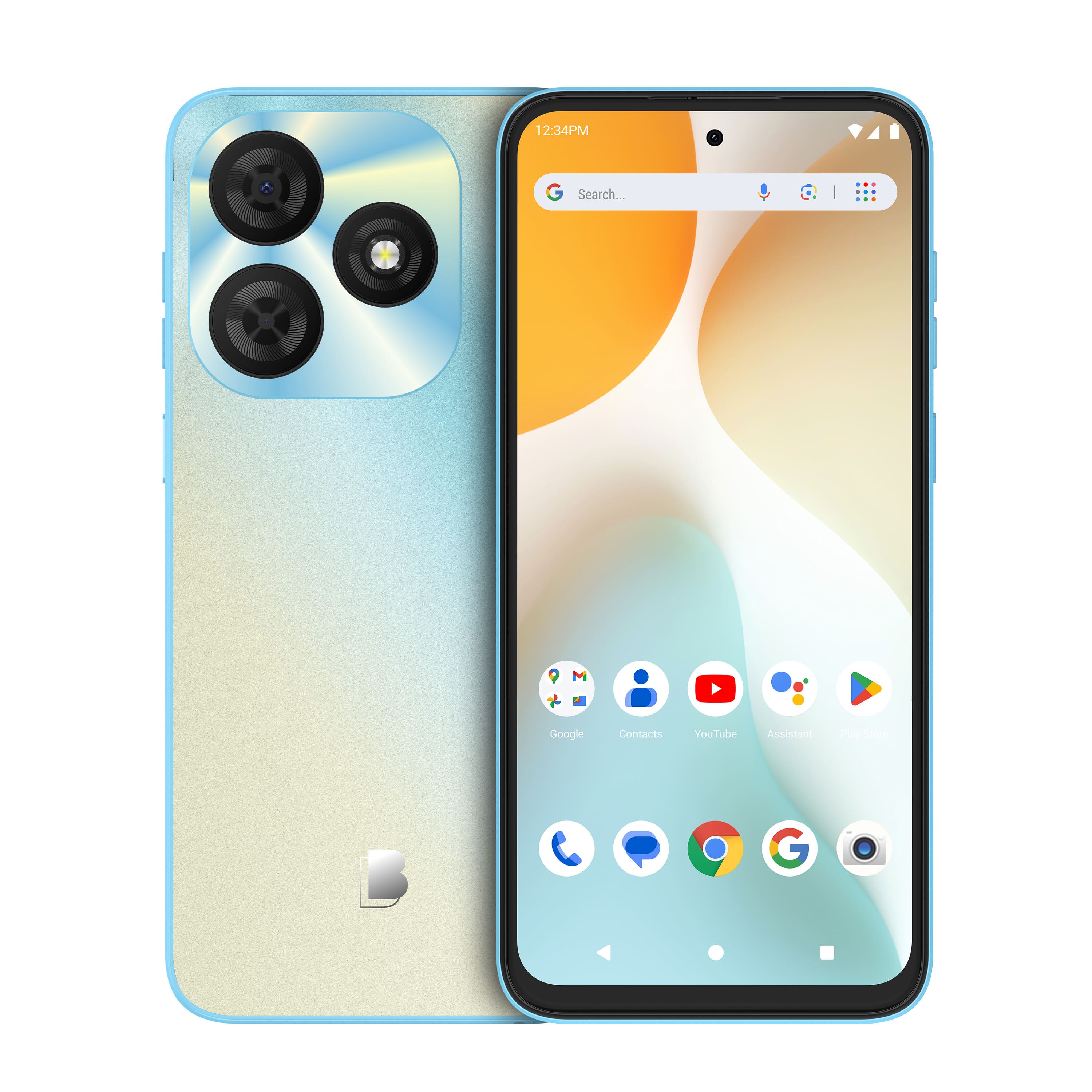 12:34 PM

Search...

Google Contacts YouTube Assistant

Google Contacts YouTube Assistant

Phone Messages Chrome Google Camera