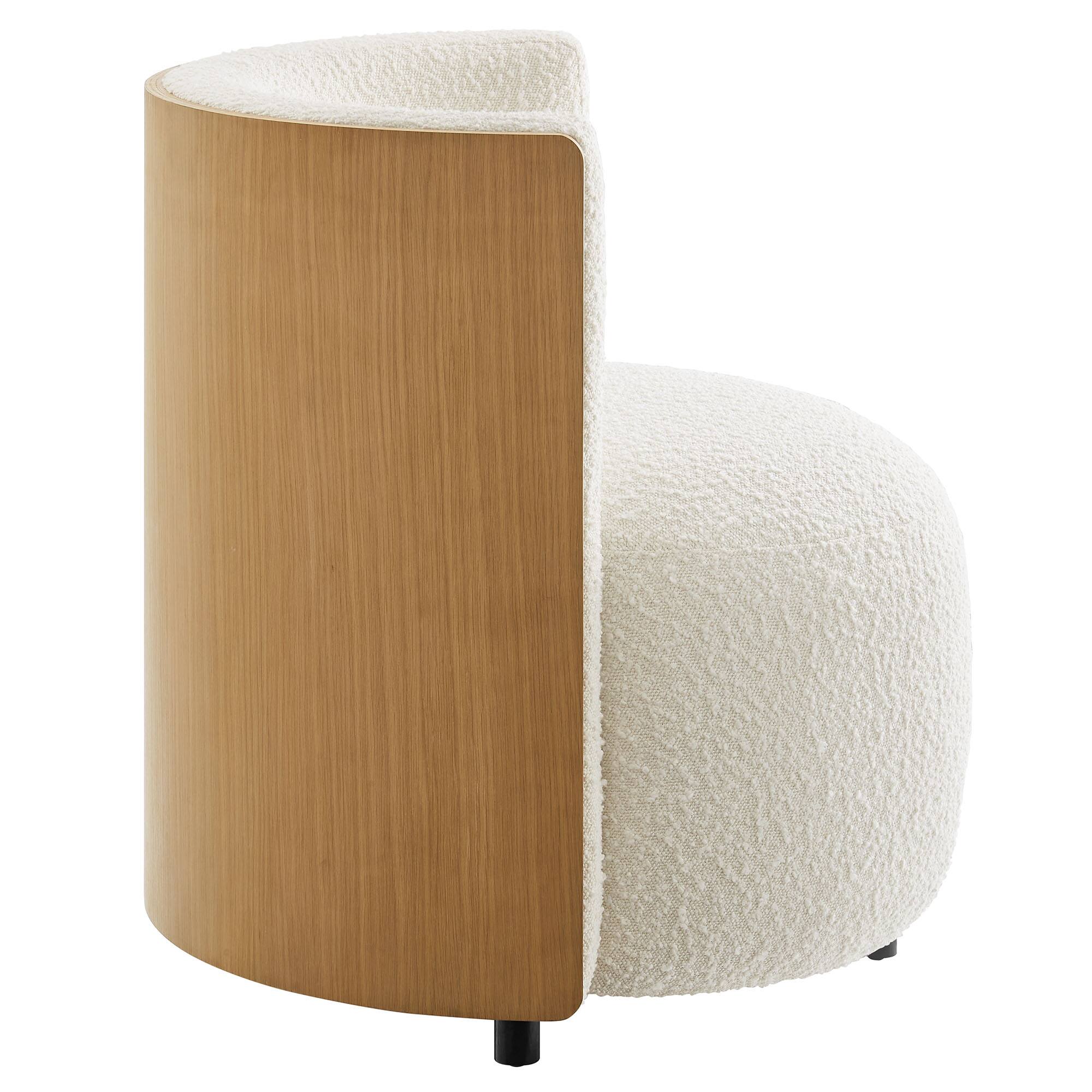 Alt View 4. Modway - Solis Boucle Accent Chair by Modway - Natural Ivory.