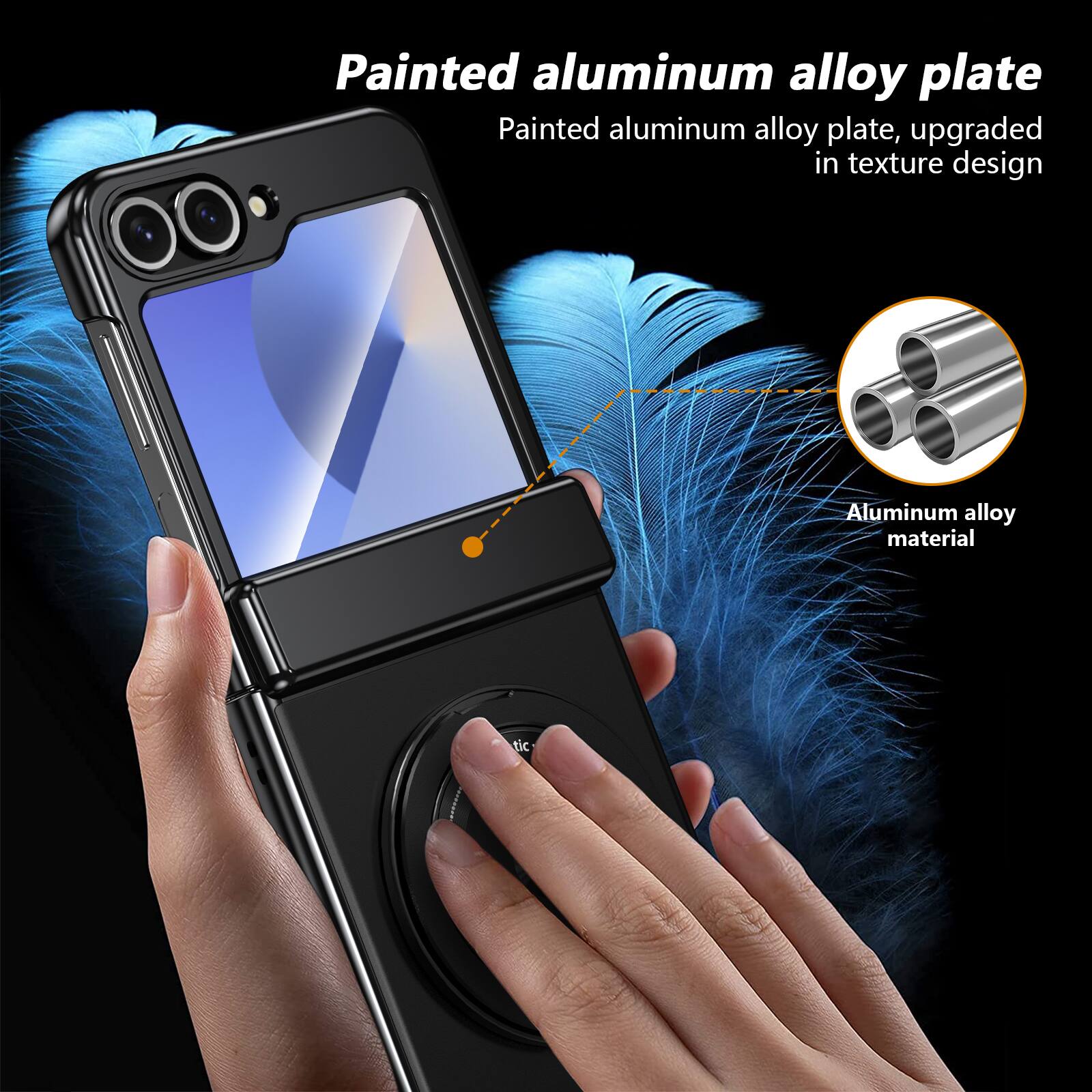 Painted aluminum alloy plate, upgraded in texture design  
Aluminum alloy material