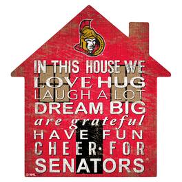 Fan Creations - Ottawa Senators 12'' Team House Sign - Multicolor