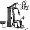 FED Fitness - Home Gym Equipment, 150LBS Weight Stack, Full Body Workout Machine with Pulley System for Strength Training - Black