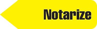 Alt View 1. Redi-Tag - 'Notarize' Flags with Dispenser, 120/Pack - Yellow.
