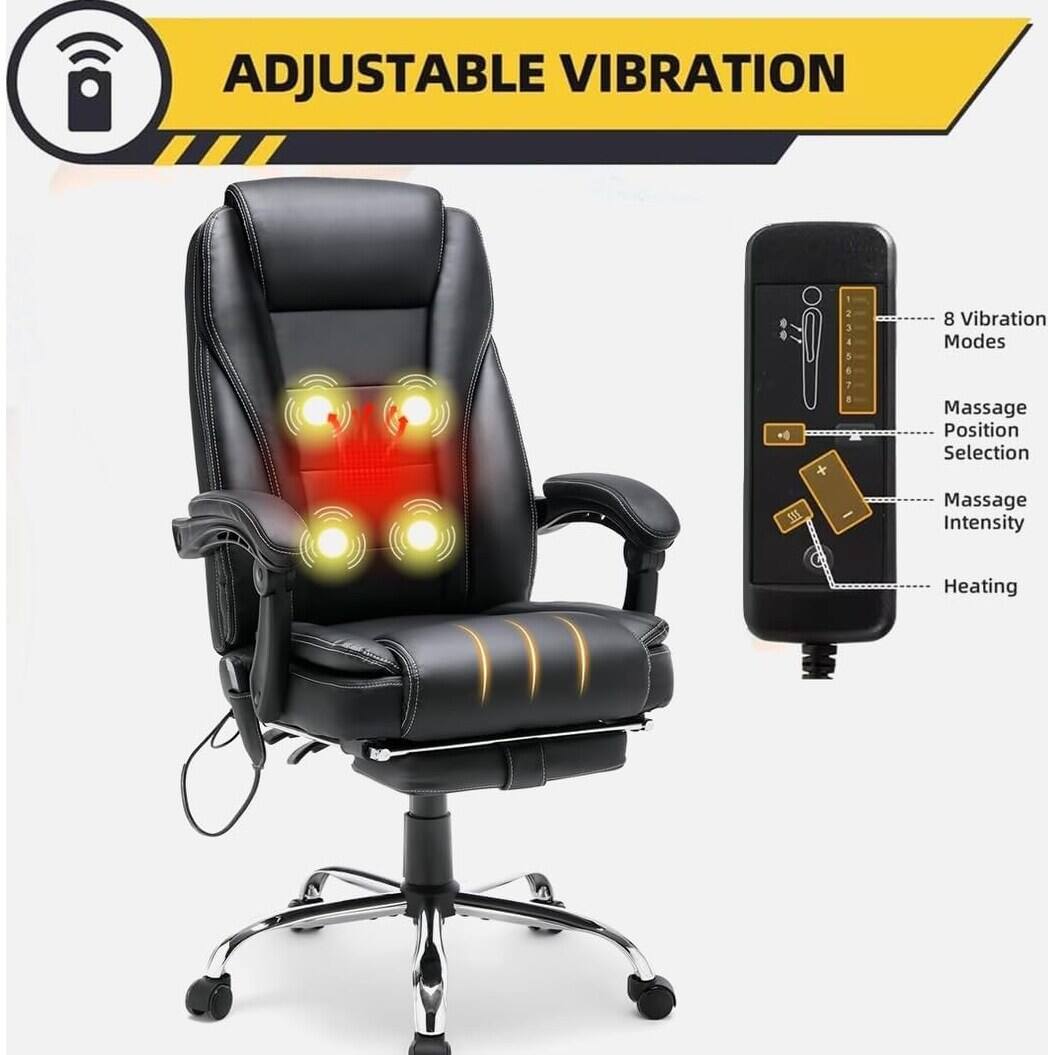 ADJUSTABLE VIBRATION

- 8 Vibration Modes
- Massage Position Selection
- Massage Intensity
- Heating
